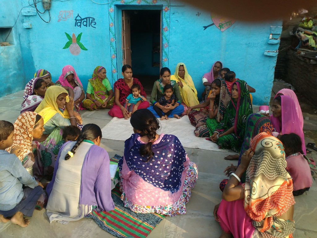 Meeting of one of the women's group's